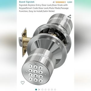 Signstek keypad door knob